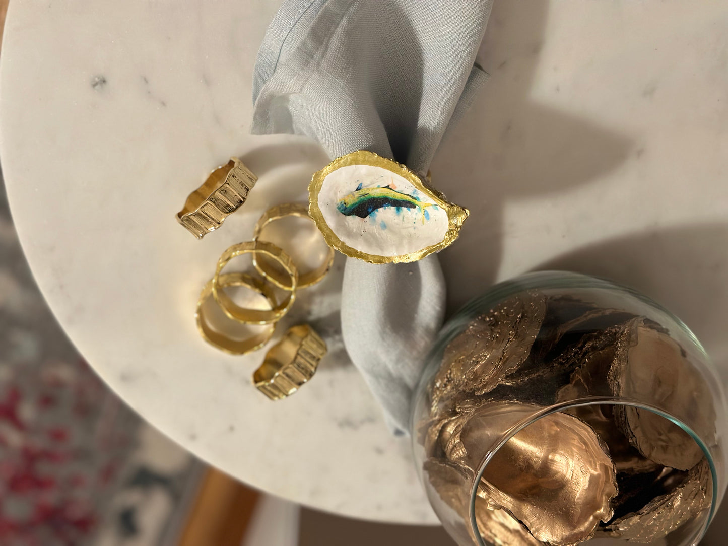 Dorado Derby Oyster Shell Napkin Ring