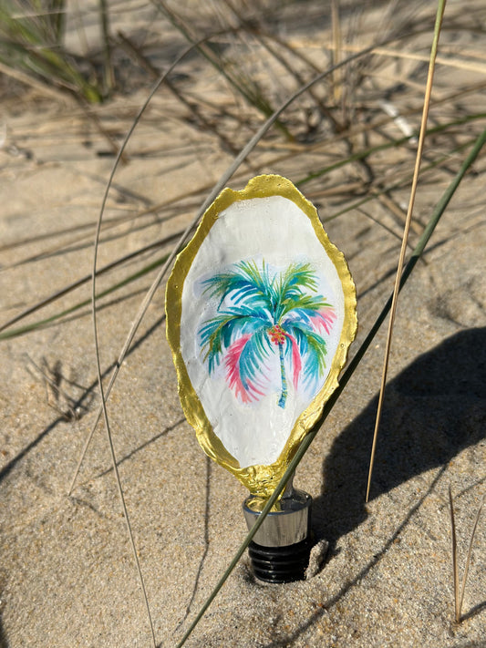 Palmtastic Oyster Shell Wine Stopper