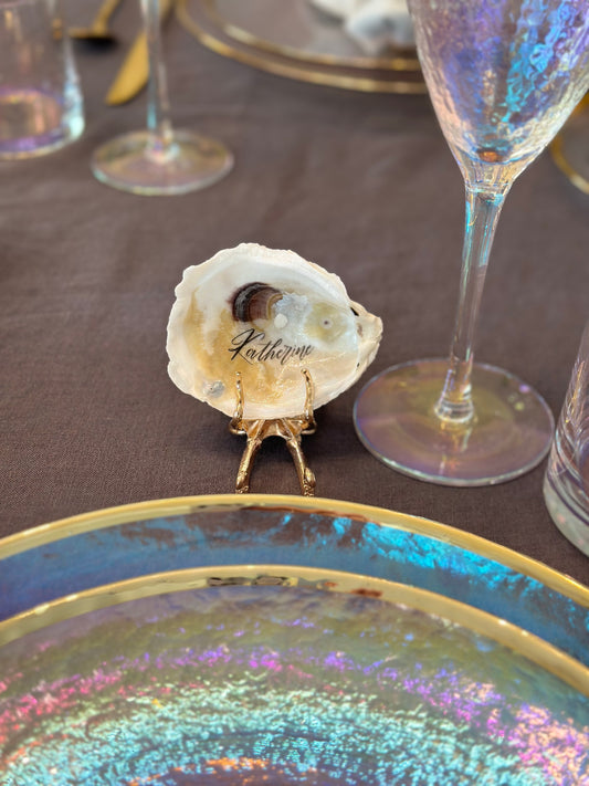 Send Nudes Oyster Shell Ornament